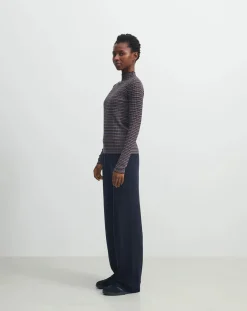 FUB Pantalons, Jeans-Merino Wool Trousers - Women's Collection Bleu marine