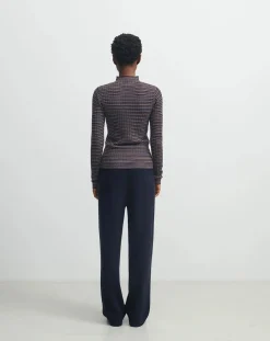 FUB Pantalons, Jeans-Merino Wool Trousers - Women's Collection Bleu marine