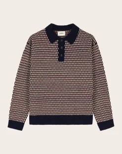 Castart Pulls, Gilets-Meryon knitted polo sweater Rouge