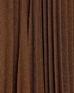 Momoni Robes, Jupes-Metallic Derby Dress Tabac