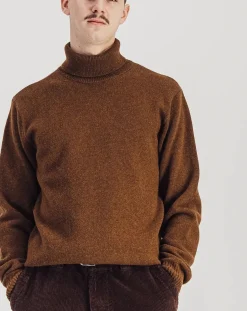 Parages Pulls, Gilets-Michel Superfine Merino Wool Sweater Rouille