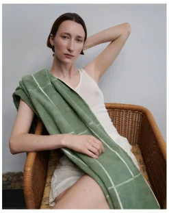 Baina Linge De Bain-Miles Bath Towel Vert