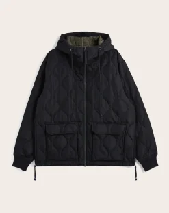 Taion Vestes, Manteaux-Military W-Zip Down Hoodie Cotton Parka Noir