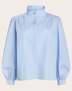 BELLEPIECE Blouses, Chemises-Milton Striped Blouse Bleu