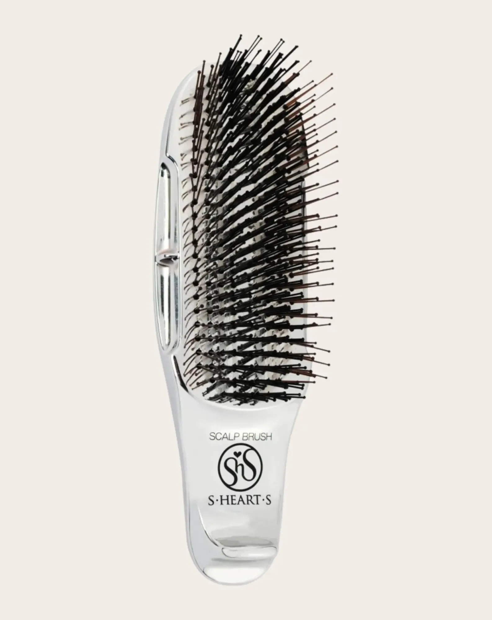 S.Heart.S Soins Des Cheveux|Brosses, Peignes-Mini Scalp+ Hairbrush for Thick Hair Argenté