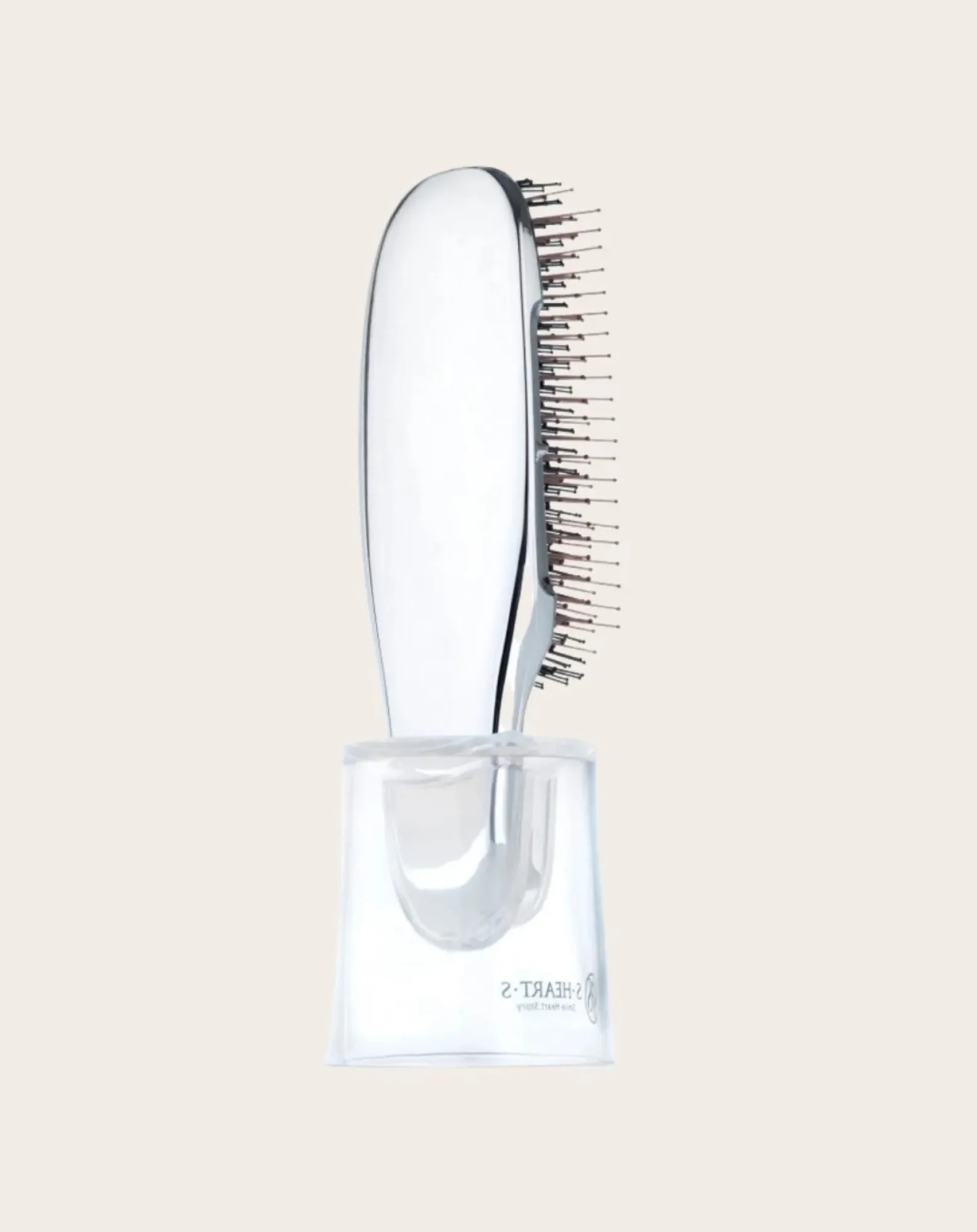 S.Heart.S Soins Des Cheveux|Brosses, Peignes-Mini Scalp+ Hairbrush for Thick Hair Argenté