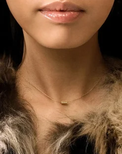 Ginette NY Colliers-Mini Straw necklace Or rose