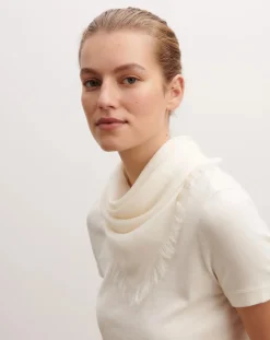 Bompard Echarpes, Foulards-Mini Twill Cashmere Square Naturel