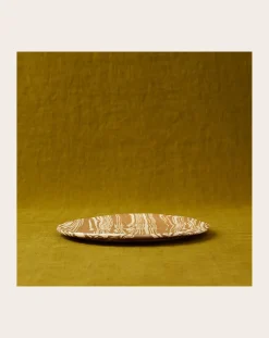 Franca Atelier Vaisselle-Mixed Clay Plates - Set of 2 Marbré brun