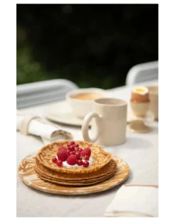 Franca Atelier Vaisselle-Mixed Clay Plates - Set of 2 Marbré brun