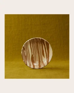 Franca Atelier Vaisselle-Mixed Clay Soup Plate Marbré brun