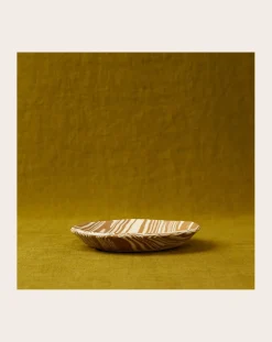 Franca Atelier Vaisselle-Mixed Clay Soup Plate Marbré brun