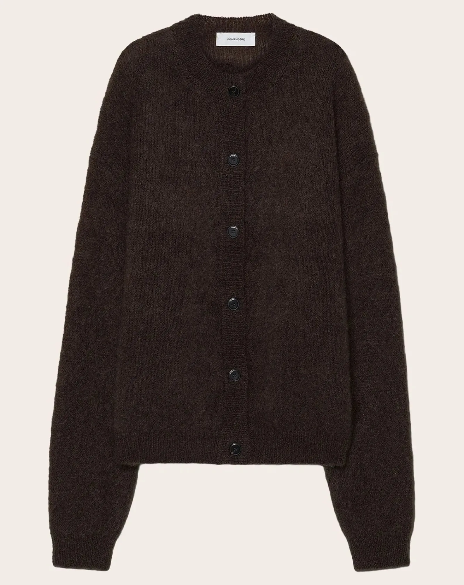 Pomandère Pulls, Gilets-Mohair cardigan Vert kaki