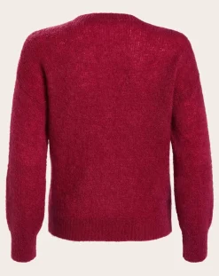 Pomandère Pulls, Gilets-Mohair sweater Magenta