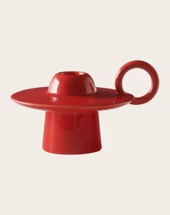 & Tradition Bougies, Senteurs-Momento candlestick - Jaime Hayon Poppy Red