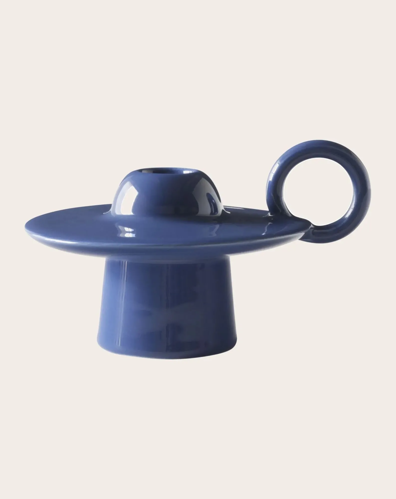 & Tradition Bougies, Senteurs-Momento candlestick - Jaime Hayon Bleu azur