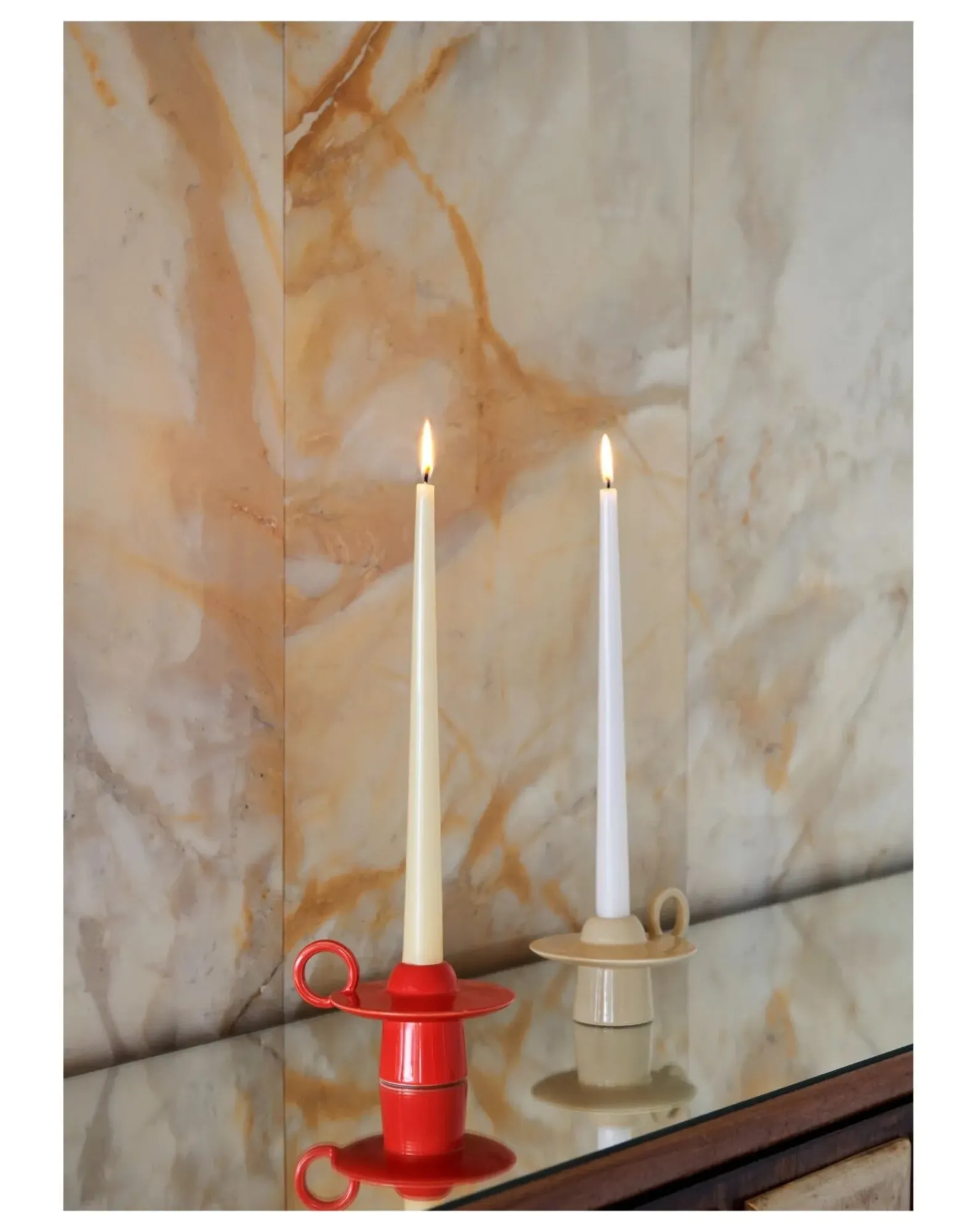 & Tradition Bougies, Senteurs-Momento candlestick - Jaime Hayon Ivoire