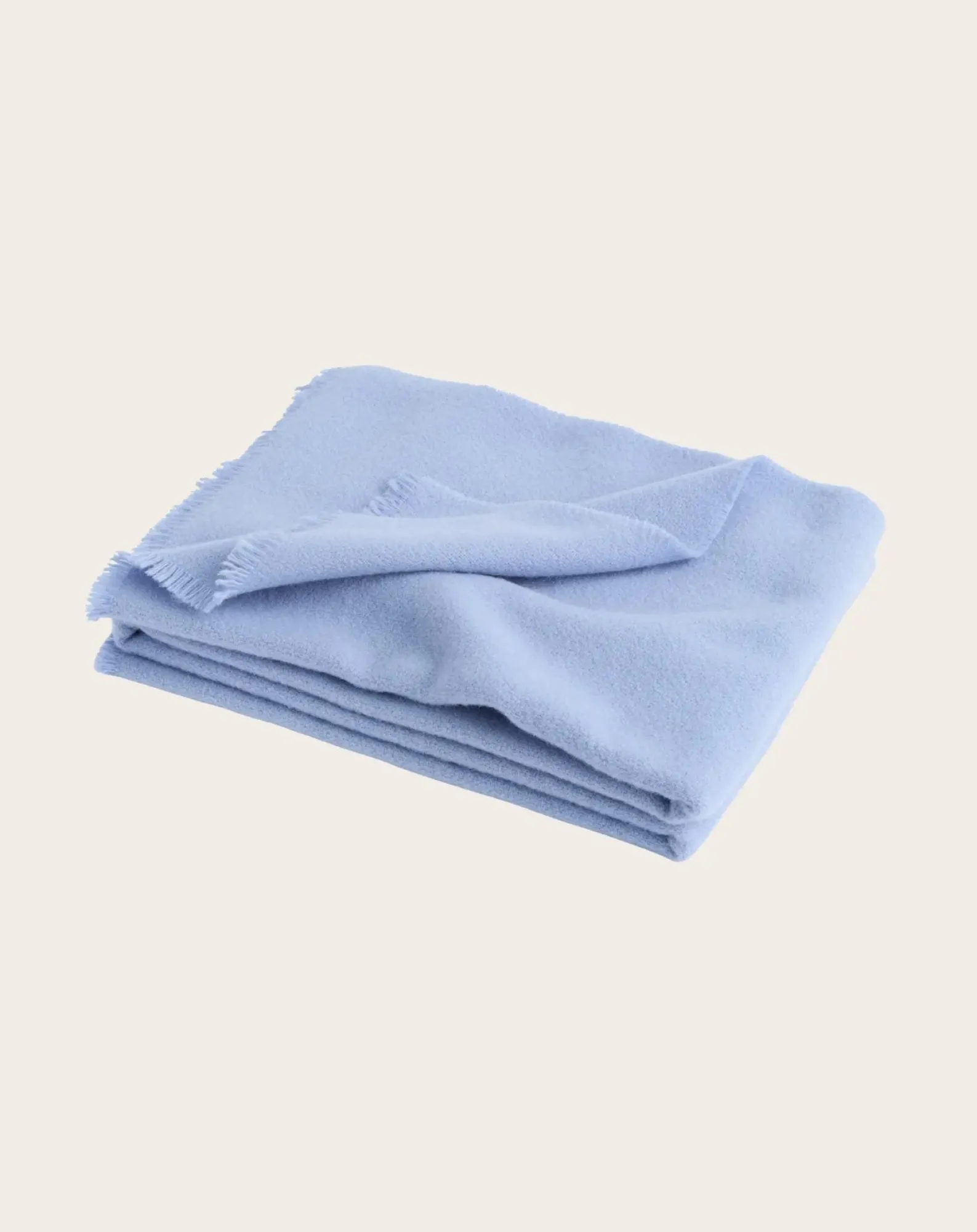 Hay Plaids, Couvertures-Mono wool throw Bleu Clair