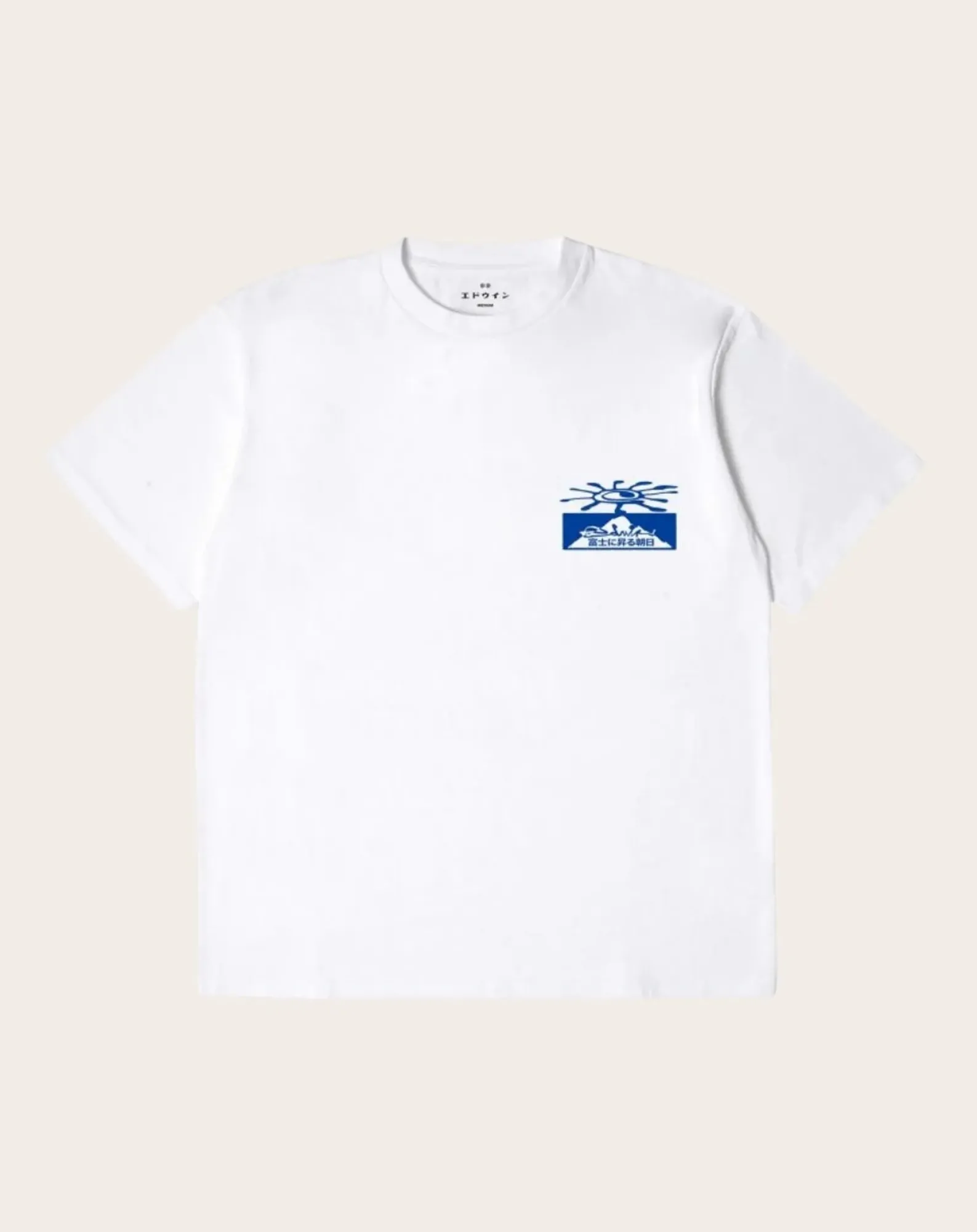 Edwin Tee-Shirts, Polos-Mount Fuji Dusk TS Cotton short-sleeve T-shirt Blanc