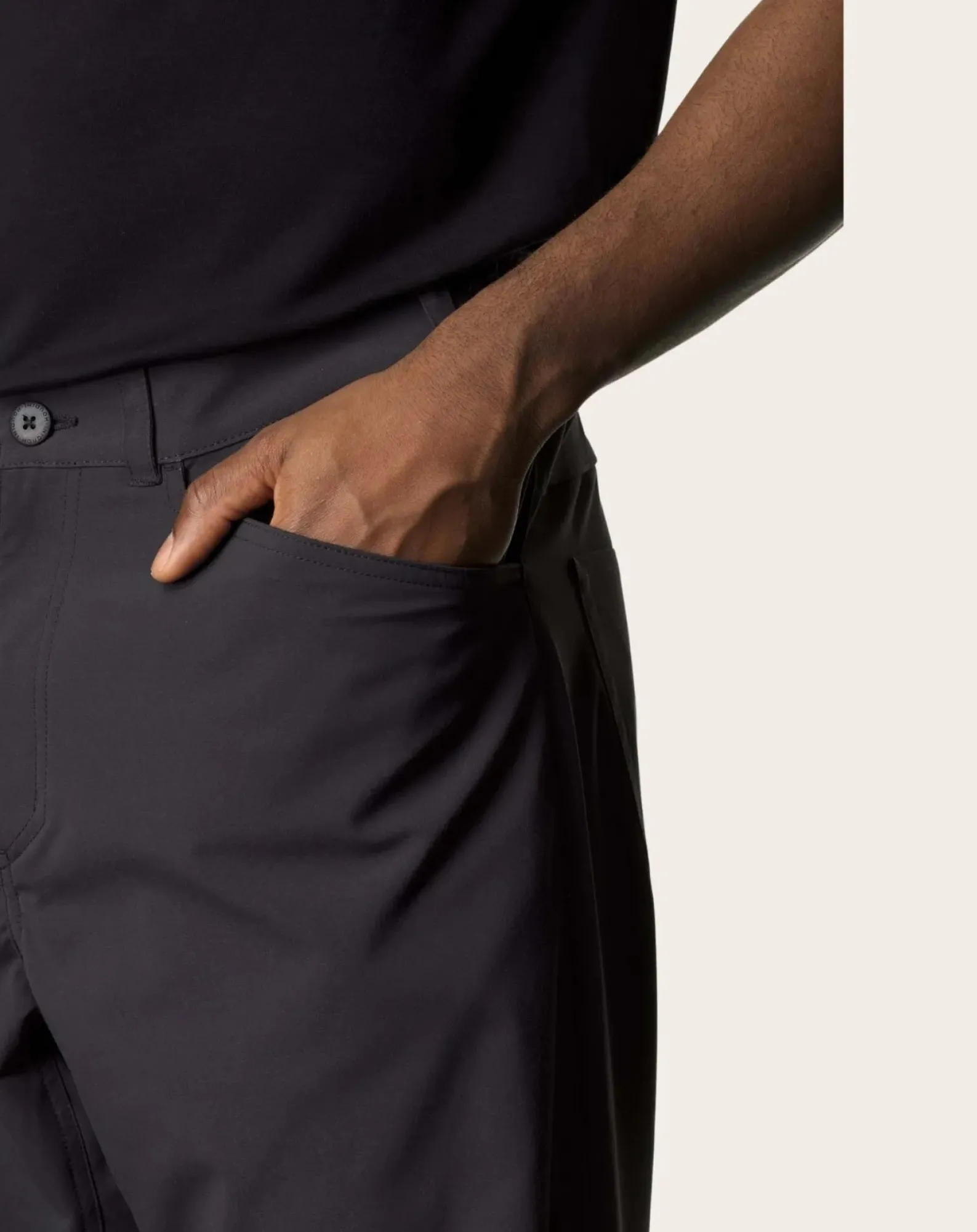 Houdini Pantalons, Jeans-M's Dock Pants Recycled Polyester Noir
