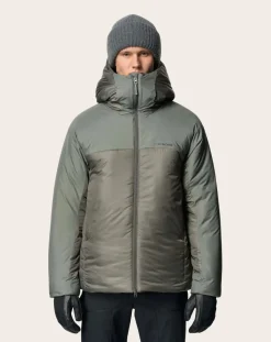 Houdini Vestes, Manteaux-M's Double Dunfri Recycled Polyester Down Jacket Vert