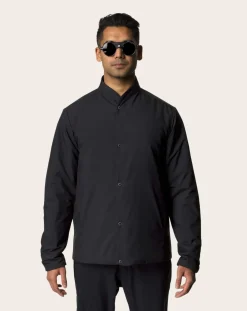Houdini Vestes, Manteaux-M's Enfold Jacket Long Sleeve Recycled Polyester Noir