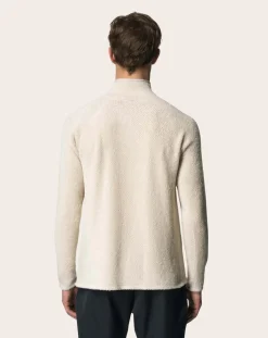 Houdini Sweats-M's Lykan Half Zip Recycled Polyester Sweatshirt Ecru