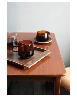 Kinto Tasses, Théières-Mug Sépia en verre Ambre