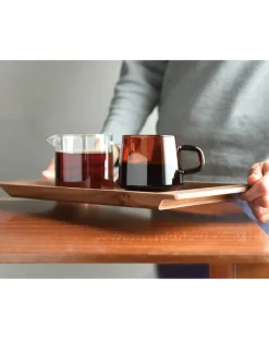Kinto Tasses, Théières-Mug Sépia en verre Ambre