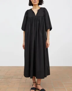 Skall Studio Robes, Jupes-Nadja organic cotton dress Noir