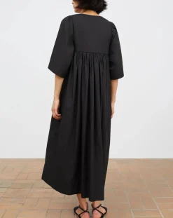 Skall Studio Robes, Jupes-Nadja organic cotton dress Noir