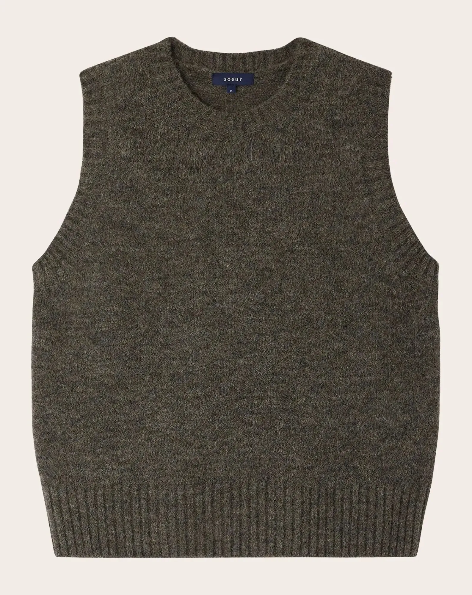 Soeur Pulls, Gilets-Namaste Sleeveless Sweater Gris chiné