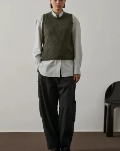 Soeur Pulls, Gilets-Namaste Sleeveless Sweater Gris chiné
