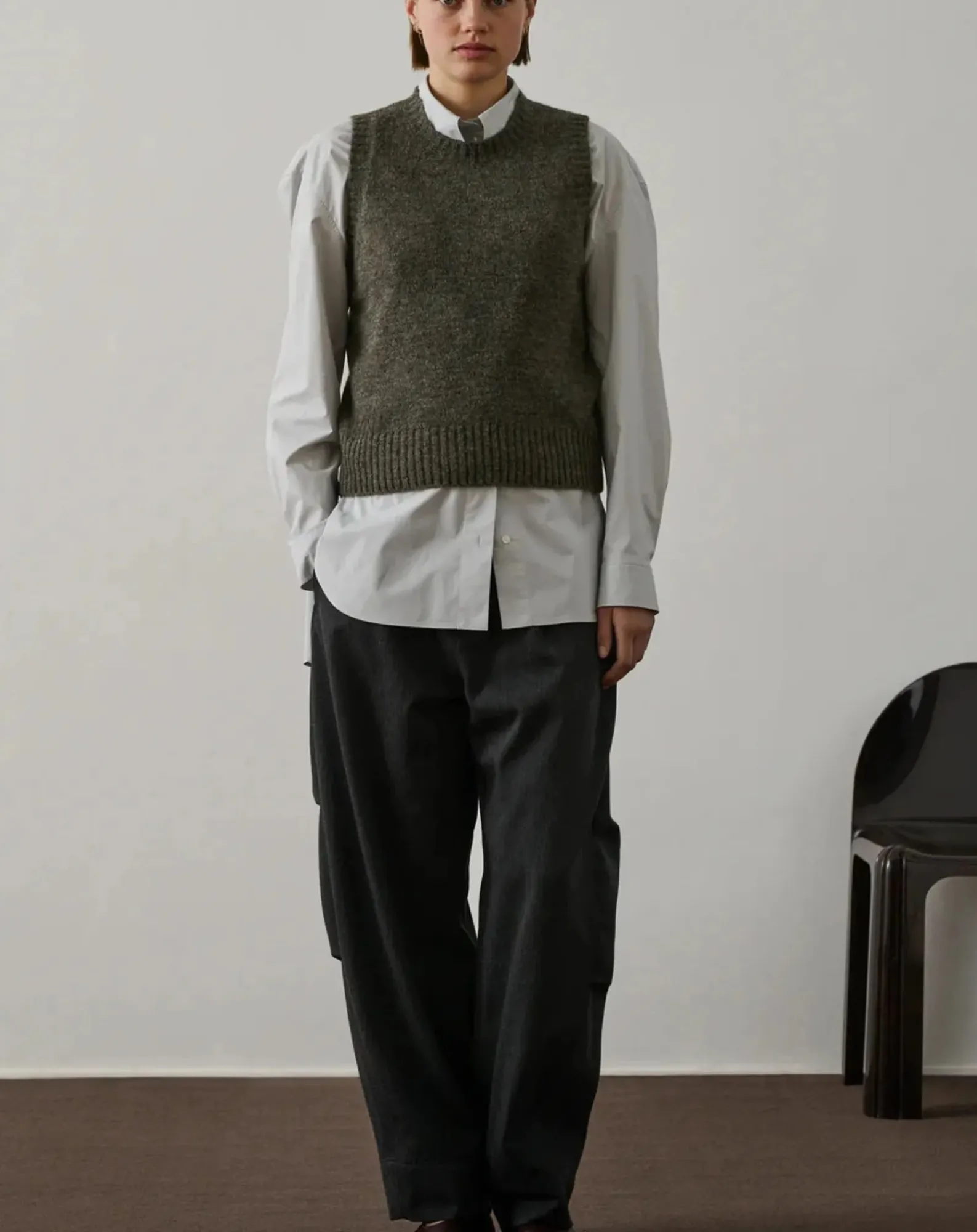 Soeur Pulls, Gilets-Namaste Sleeveless Sweater Gris chiné