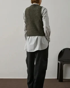 Soeur Pulls, Gilets-Namaste Sleeveless Sweater Gris chiné