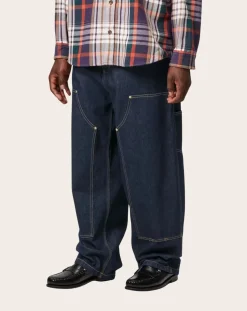 Carhartt WIP Pantalons, Jeans-Nash Double Knee Wide Jeans Denim brut