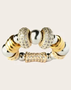 Sigal Bagues-Nefertiti Double Ring Doré