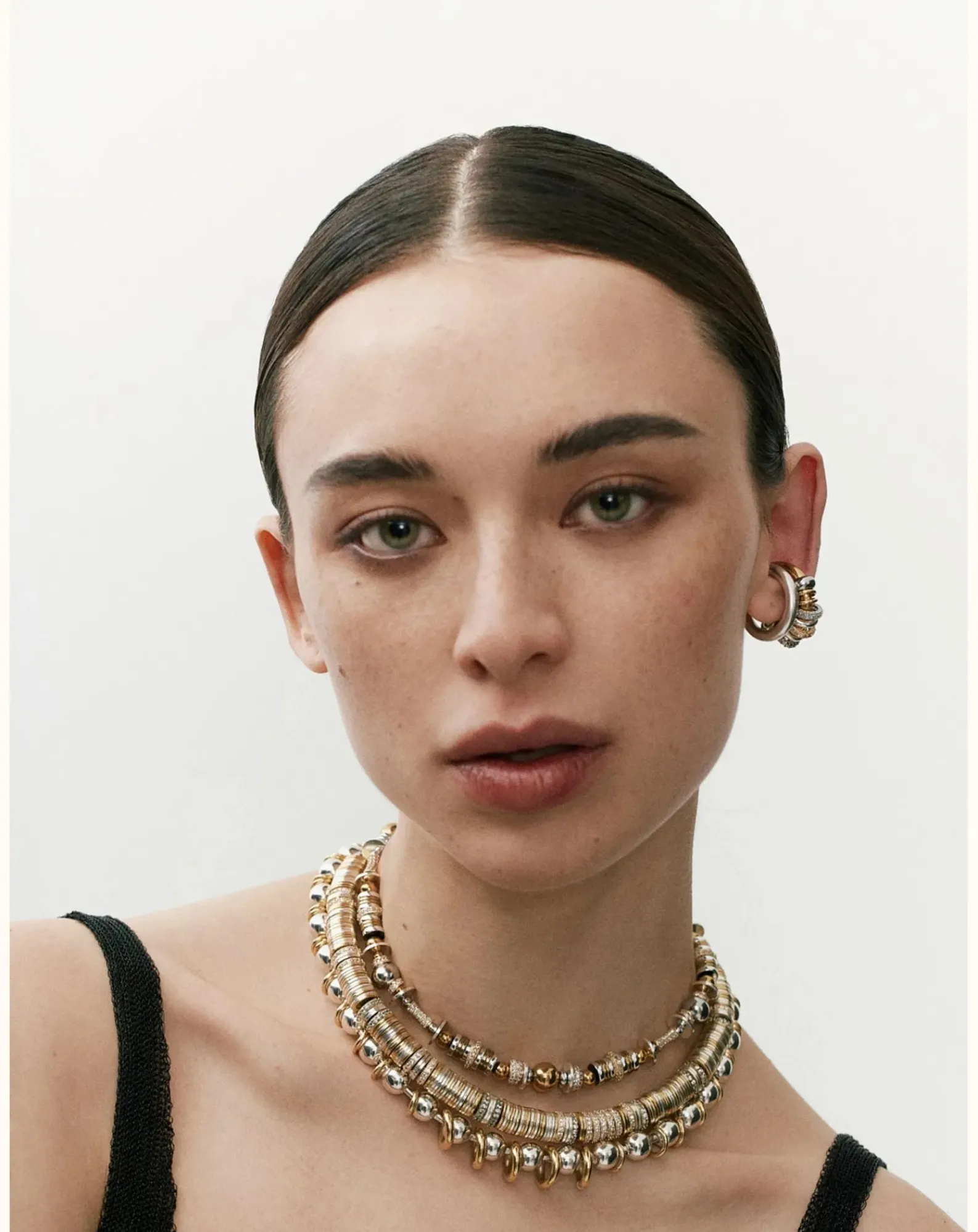 Sigal Colliers-Nefertiti necklace Doré/Argenté