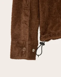 YDOT Chemises-Octa Half Zip Shirt Marron