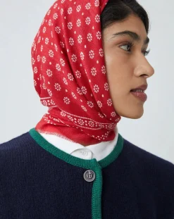 Moismont Echarpes, Foulards-Olaf scarf N°676 Wool Carmin