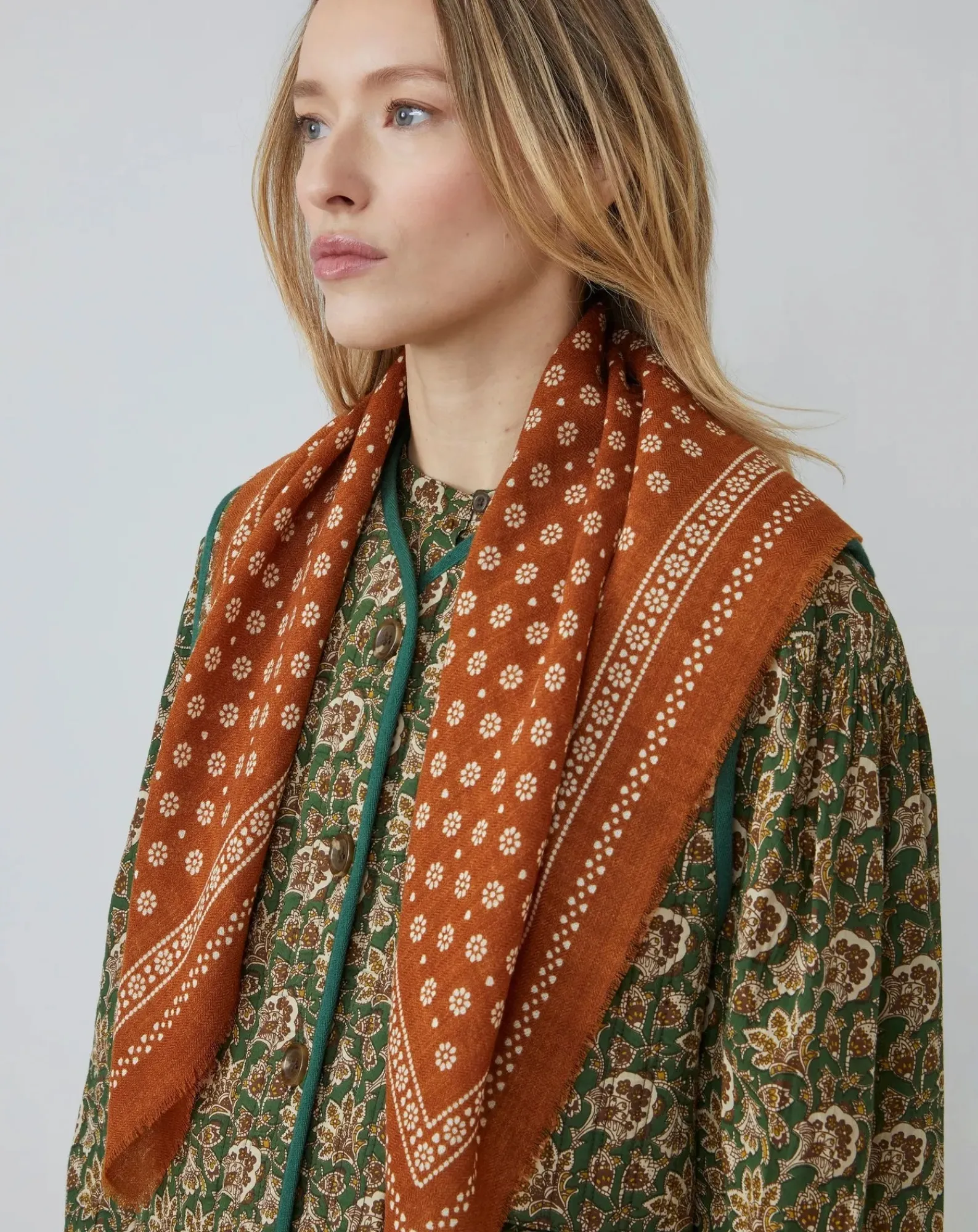 Moismont Echarpes, Foulards-Olaf scarf N°676 Wool Toffee