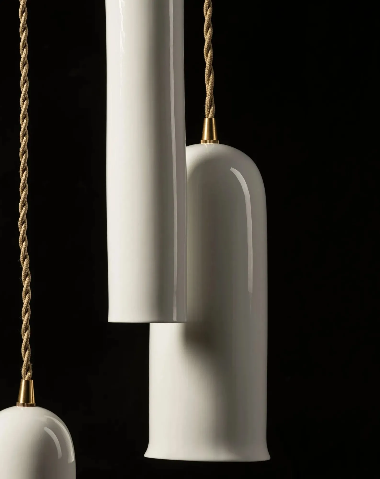 Serax Suspensions-Olympia N°4 porcelain hanging lamp, Anita Le Grelle Blanc