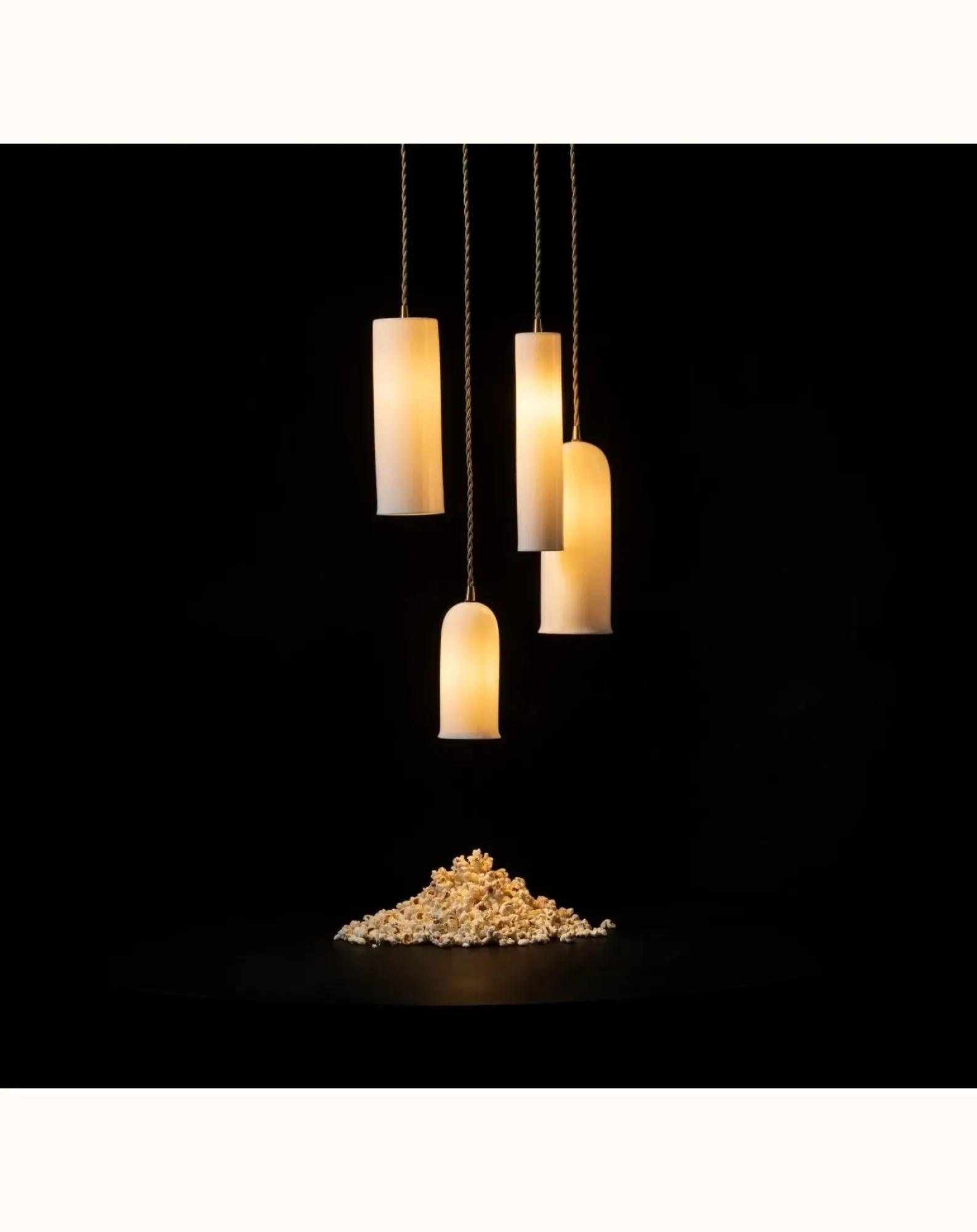 Serax Suspensions-Olympia N°4 porcelain hanging lamp, Anita Le Grelle Blanc