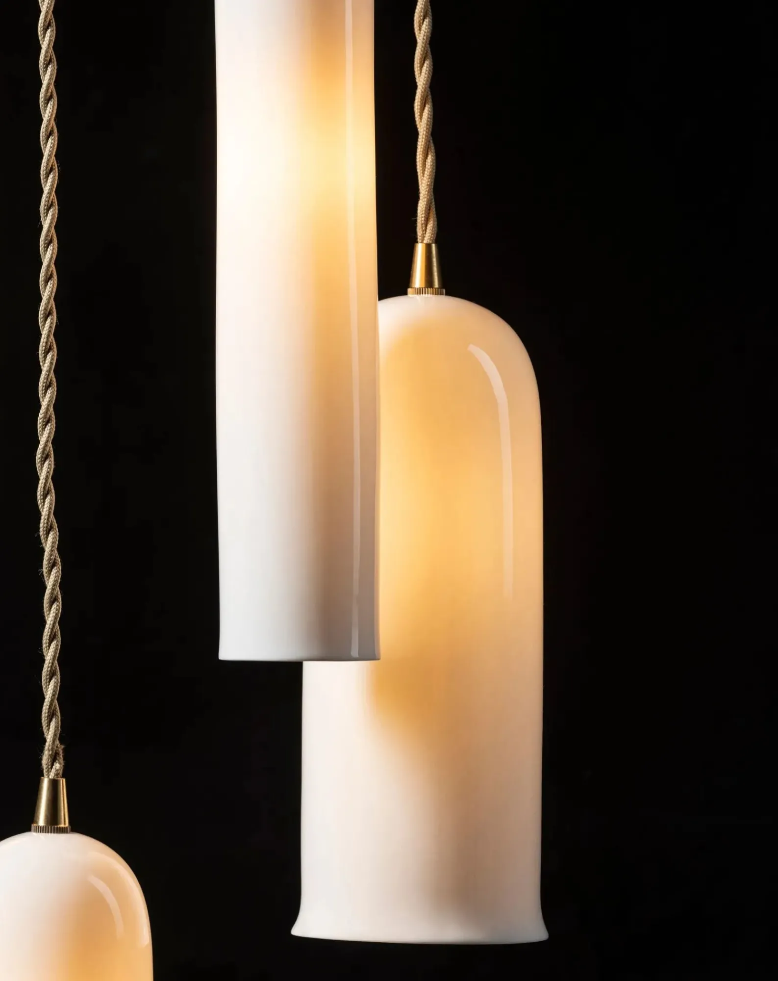 Serax Suspensions-Olympia N°4 porcelain hanging lamp, Anita Le Grelle Blanc