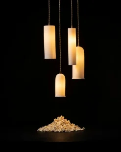 Serax Suspensions-Olympia N°3 porcelain hanging lamp, Anita Le Grelle Blanc