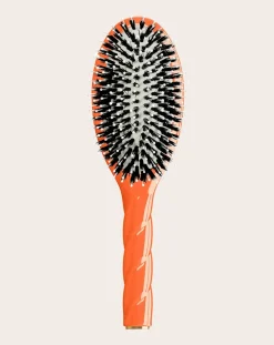 La Bonne Brosse Brosses, Peignes|Soins Des Cheveux-Seventies hairbrush N°03 Orange