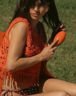 La Bonne Brosse Brosses, Peignes|Soins Des Cheveux-Seventies hairbrush N°03 Orange