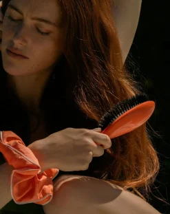 La Bonne Brosse Brosses, Peignes|Soins Des Cheveux-Seventies hairbrush N°01 Orange