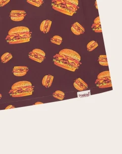 Pockies Chaussettes, Sous-Vêtements-Organic Cotton Burger Boxers Rouge