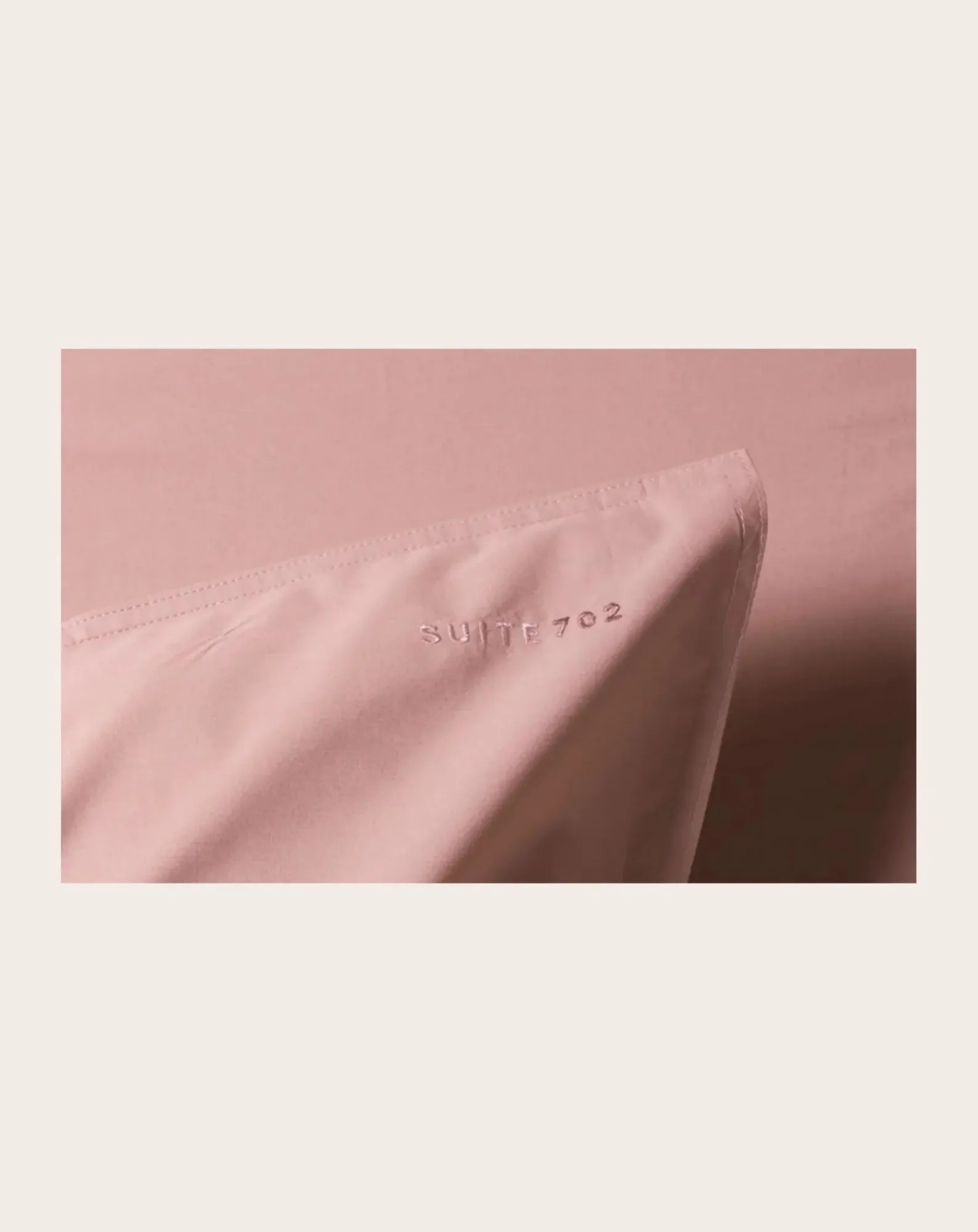 Suite 702 Linge De Lit-Organic Cotton Percale Pillowcase Rose poudré